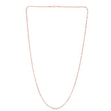 14K Rose Gold 1.5mm Sparkle 20 Chain with Lobster Lock