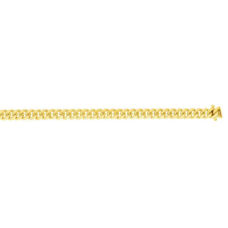 14K Yellow Gold 24 9.2mm Classic Miami Cuban Chain with Box Lock