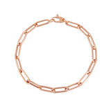 14K Rose Gold 4.2mm Paperclip 18 Necklace Chain with Lobster Lock