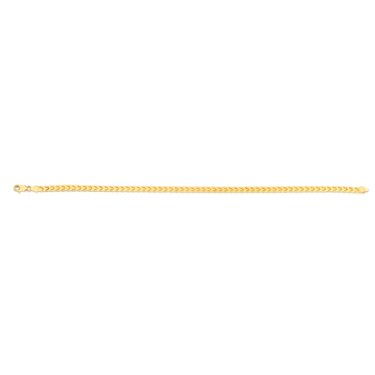 14K Yellow Gold 24 2.7mm Diamond Cut  Round Franco Chain with Lobster Clasp