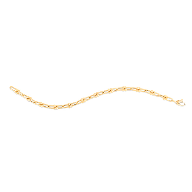 14K Yellow Gold 4mm Jax 18 Necklace with Lobster Clasp.