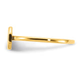 14k Yellow Gold Initial Ring