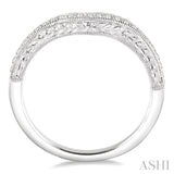 1/6 Ctw Round Cut Diamond Wedding Band in 14K White Gold
