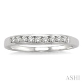 1/3 Ctw Round Diamond Matching Wedding Band in 14K White Gold