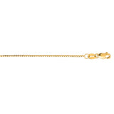 14K Yellow Gold .75mm Classic Box 30 Chain with Lobster Lock
