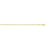 14K Yellow Gold 2.5mm Semi-Solid Box 24 Chain with Lobster Lock