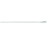 14K White Gold 0.85mm Classic Box 20 Chain with Lobster Lock