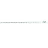 14K White Gold 1.4mm Classic Box 22 Chain with Lobster Lock