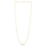 14K Yellow Gold 1.9mm Diamond Cut Cable 24 Chain with Lobster Lock