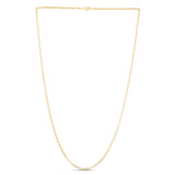 14K Yellow Gold 2.5mm Lite Rolo 22 Chain with Lobster Lock