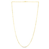 14K Yellow Gold 1.3mm Singapore 18 Chain with Lobster Lock