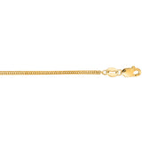 14K Yellow Gold 1mm Foxtail 20 Chain with Lobster Lock