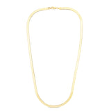 14K Yellow Gold 20 4mm Imperial Herringbone Chain with Lobster Lock