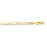 14K Yellow Gold 3.1mm Figaro 22 Chain with Lobster Lock