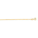14K Yellow Gold 1.2mm Mariner 16 Chain with Spring Ring