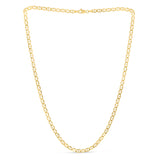 14K Yellow Gold 4.5mm Mariner 24 Chain with Lobster Lock