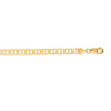14K Yellow Gold 6.3mm Mariner 20 Chain with Lobster Lock