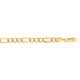 14K Yellow Gold 4.7mm Lite Figaro 20 Chain with Lobster Lock