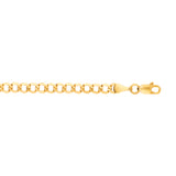 14K Yellow Gold 18 4.4mm Lite Curb Chain with Lobster Lock