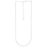 14K White Gold 1mm Adjustable Wheat 30 Chain with Lobster Lock