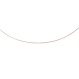 14K Rose Gold 1.5mm Round 17 Omega with Screw Back Lock