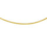 14K Yellow Gold 18 3mm Classic Omega with Box Lock