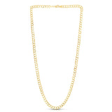 10K Yellow Gold 5.3mm Lite Comfort Curb 20 Chain with Lobster Lock