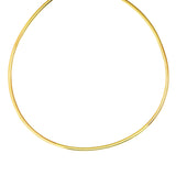 14K & Sterling Silver 16 Reversible Omega Basic Chain