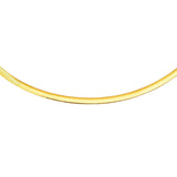 14K & Sterling Silver 16 Reversible Omega Basic Chain
