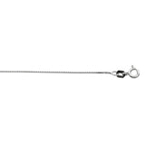 Sterling Silver 0.6mm Classic Box 16 Chain 16 Chain with Spring Ring Clasp