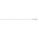 Sterling Silver 1.06mm Machine Rope 16 Chain with Lobster Clasp