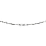 Silver 3.2mm Semi-Solid Wheat 22 Chain with Lobster Lock