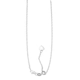 Sterling Silver 1.5mm Adjustable Loose Rope 22 Chain with Lobster Clasp