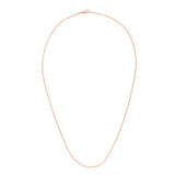 14K Rose Gold 1.5mm Paperclip 20 Chain with Lobster Lock