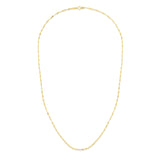 14K Yellow Gold 1.7mm Sparkle Valentino 24 Chain with Lobster Lock