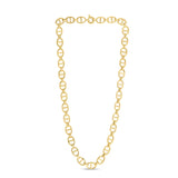 14K Yellow Gold 8.8mm Mariner Link 18 Necklace with Spring Ring Clasp