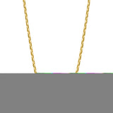 14K Yellow Gold 3mm Polished Lite Anchor 22 Chain with Lobster Clasp