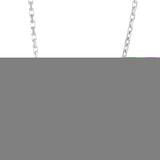 Sterling Silver 2.8mm 24 French Cable Chain with Lobster Clasp. Item is rhodium plated.