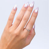 1/20 Ctw Initial 'C' Round Cut Diamond Fashion Ring in 10K Yellow Gold