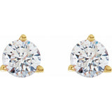 14K Yellow Gold 3/4 CTW Natural Diamond Stud Earrings