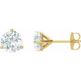 14K Yellow Gold 1 CTW Natural Diamond Stud Earrings