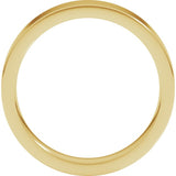 14K Yellow Gold 4 mm Comfort-Fit Flat Band Size 5.5