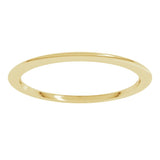 14K Yellow Gold 1 mm Comfort-Fit Half Round Band Size 6