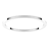 Platinum 1 mm Flat Band Size 6.5