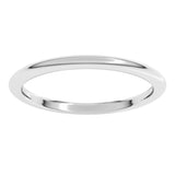 Platinum 1.5 mm Comfort-Fit Half Round Band Size 4