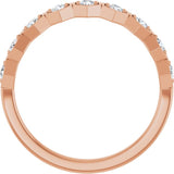 14K Rose Gold 1/3 CTW Natural Diamond Stackable Ring