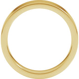 18K Yellow Gold 5 mm Comfort-Fit Flat Band Size 13.5