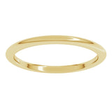 10K Yellow Gold 1.5 mm Comfort-Fit Half Round Band Size 5.5