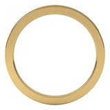 14K Yellow Gold 1.5 mm Comfort-Fit Flat Band Size 6.5