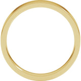 14K Yellow Gold 4 mm Lightweight Comfort-Fit Flat Band Size 4